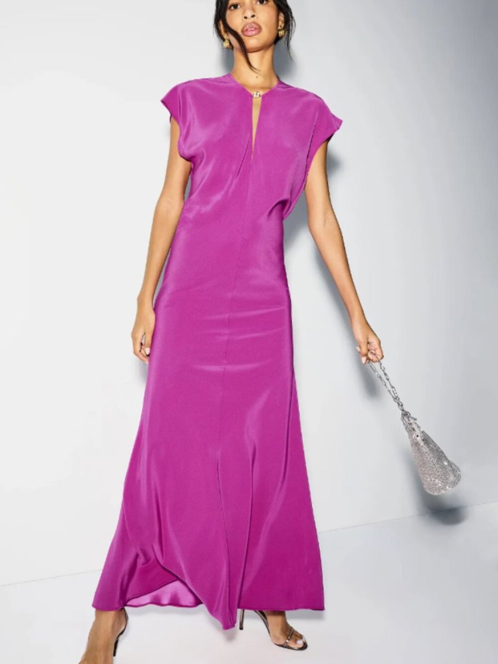 Acler Yarrow Maxi Dress Fuscia